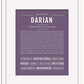 Darian | Name Art Print
