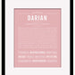 Darian | Name Art Print