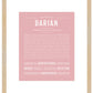 Darian | Name Art Print