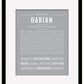Darian | Name Art Print