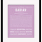 Darian | Name Art Print
