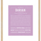 Darian | Name Art Print