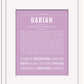Darian | Name Art Print