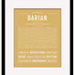 Darian | Name Art Print