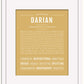 Darian | Name Art Print