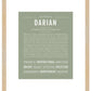 Darian | Name Art Print