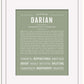 Darian | Name Art Print