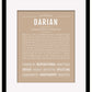 Darian | Name Art Print