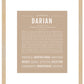 Darian | Name Art Print