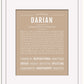 Darian | Name Art Print