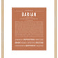 Darian | Name Art Print