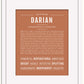 Darian | Name Art Print