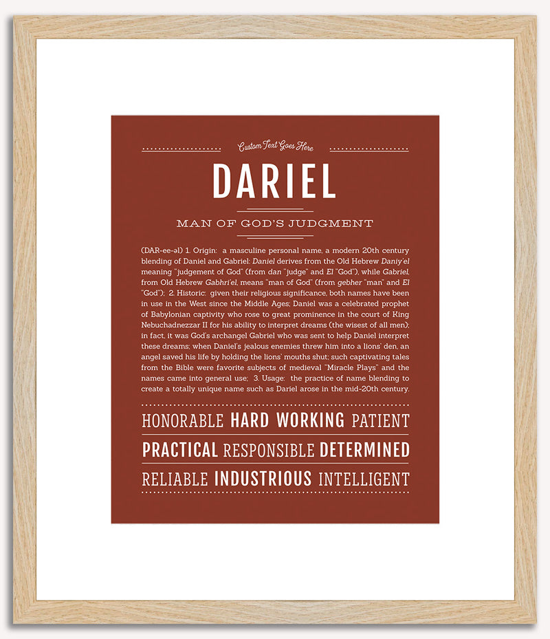 Dariel | Name Art Print