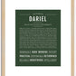 Dariel | Name Art Print