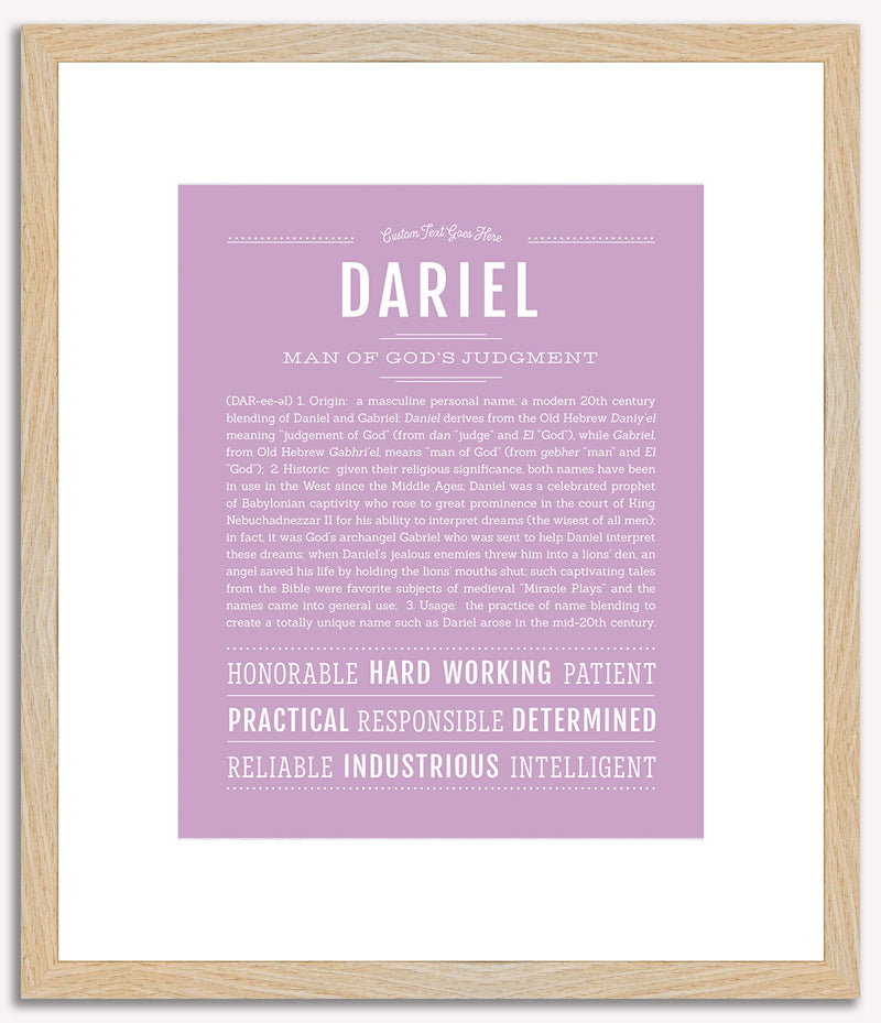 Dariel | Name Art Print