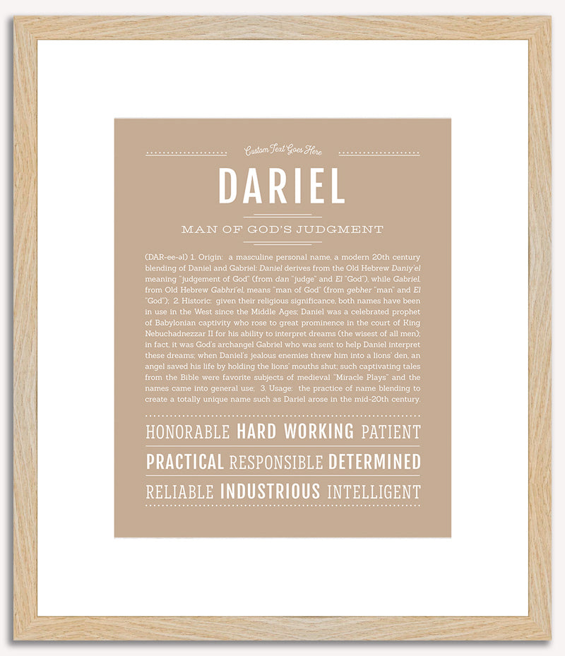 Dariel | Name Art Print