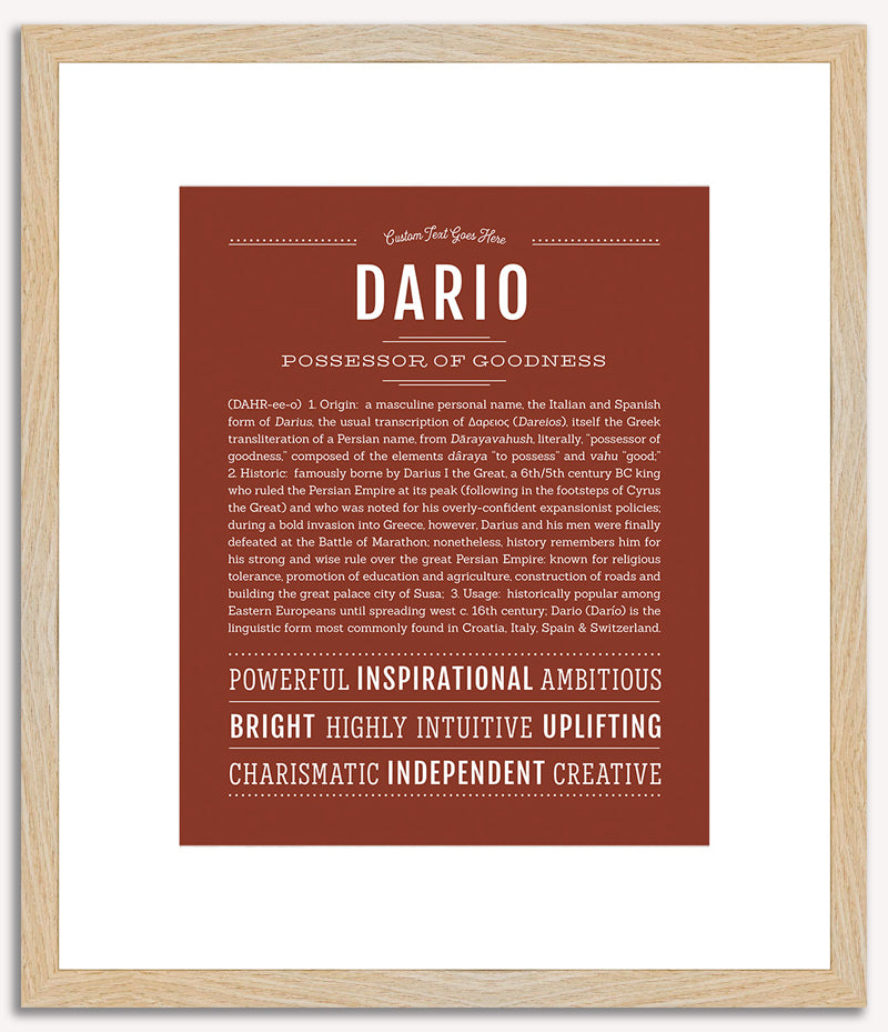 Dario | Name Art Print