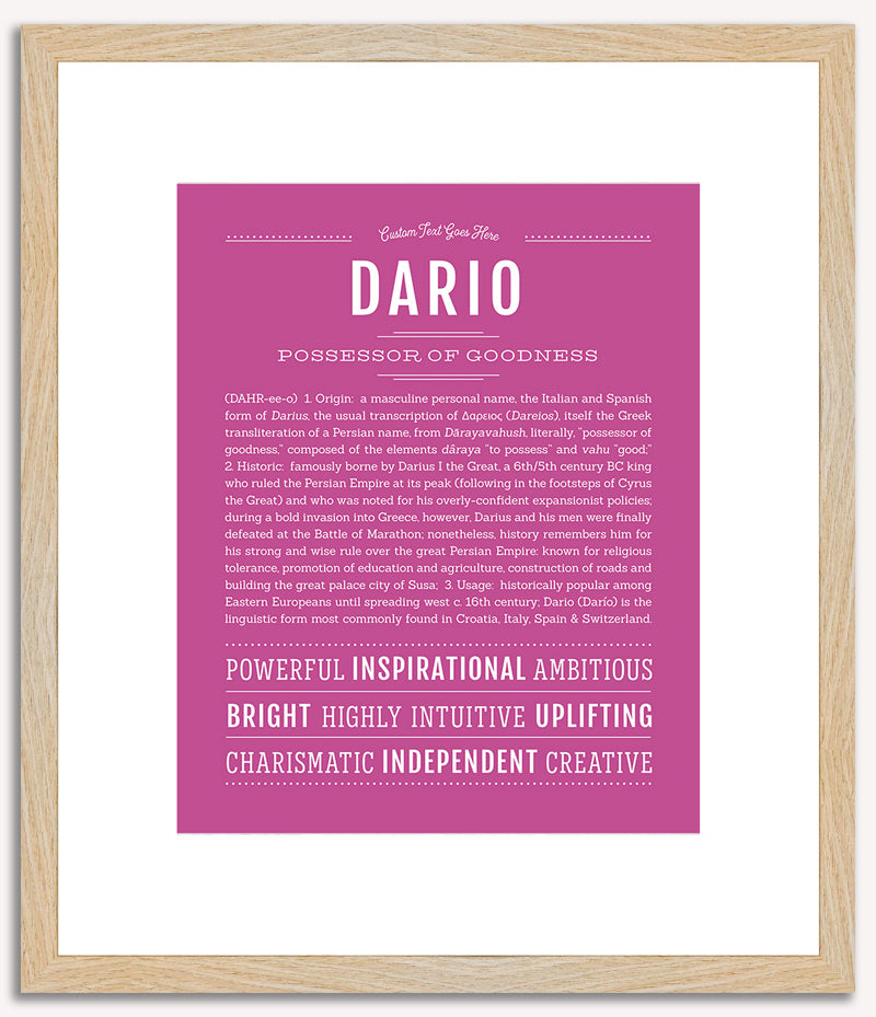 Dario | Name Art Print