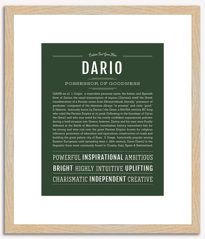 Dario | Name Art Print