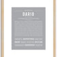 Dario | Name Art Print