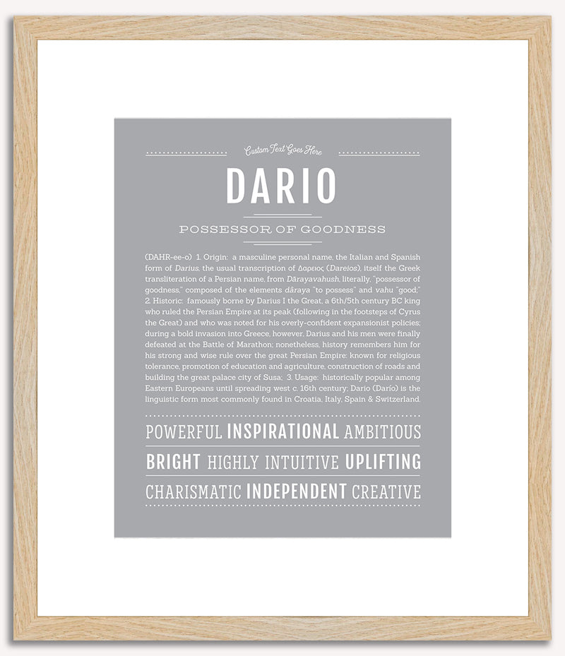 Dario | Name Art Print