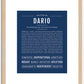 Dario | Name Art Print