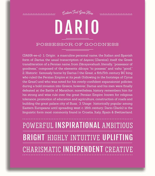 Frame Options | Dark Pink | No Frame