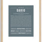 Dario | Name Art Print