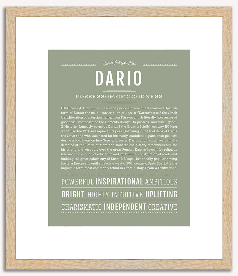 Dario | Name Art Print