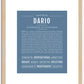 Dario | Name Art Print