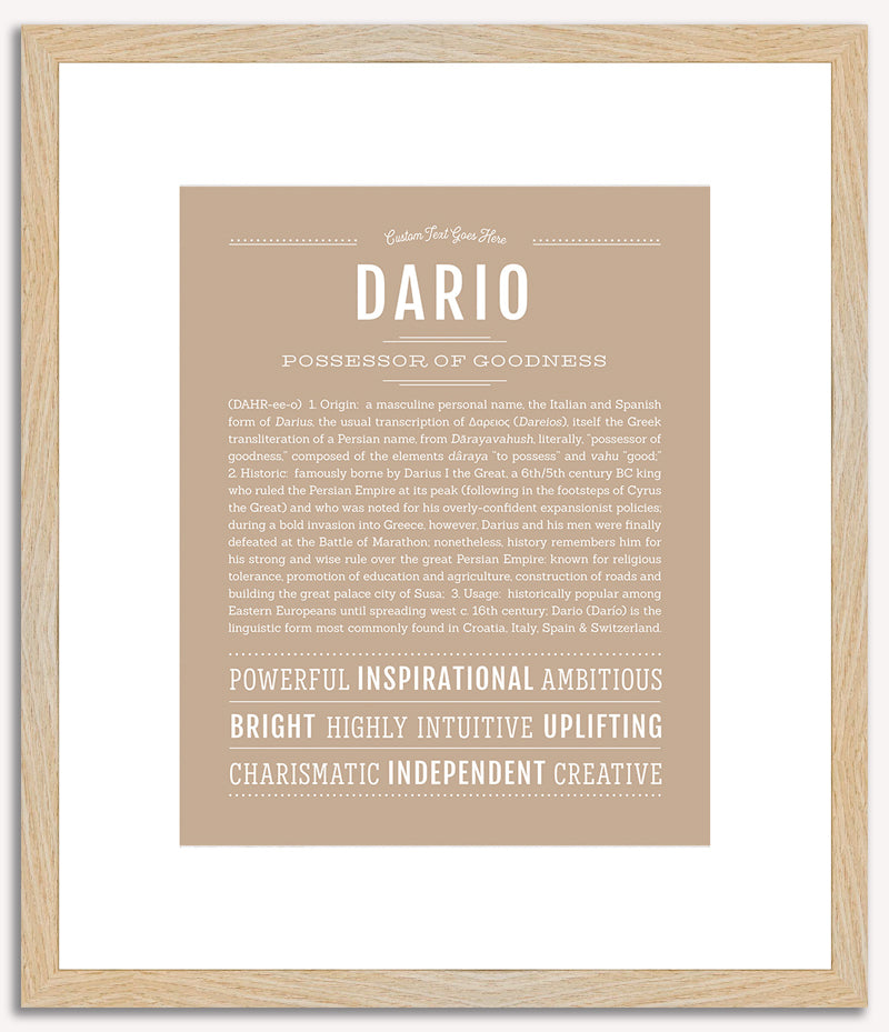 Dario | Name Art Print