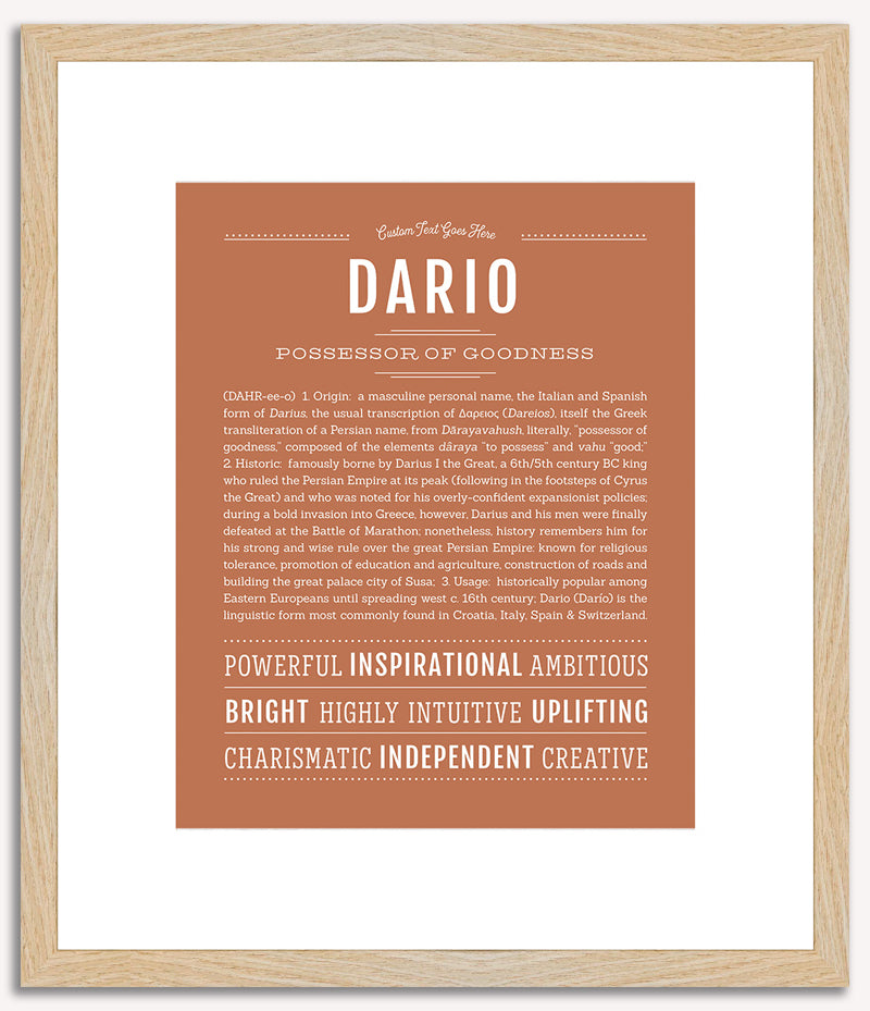 Dario | Name Art Print