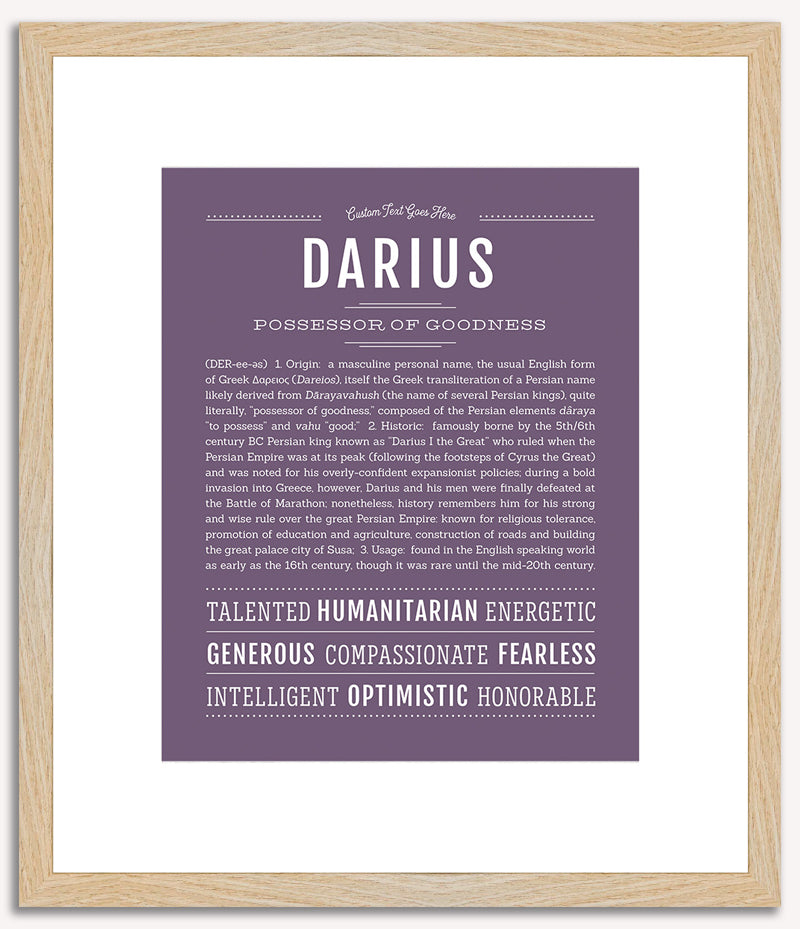 Darius | Name Art Print