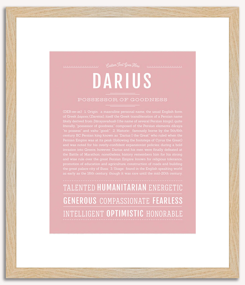 Darius | Name Art Print