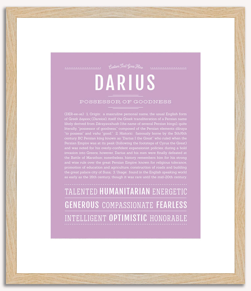 Darius | Name Art Print