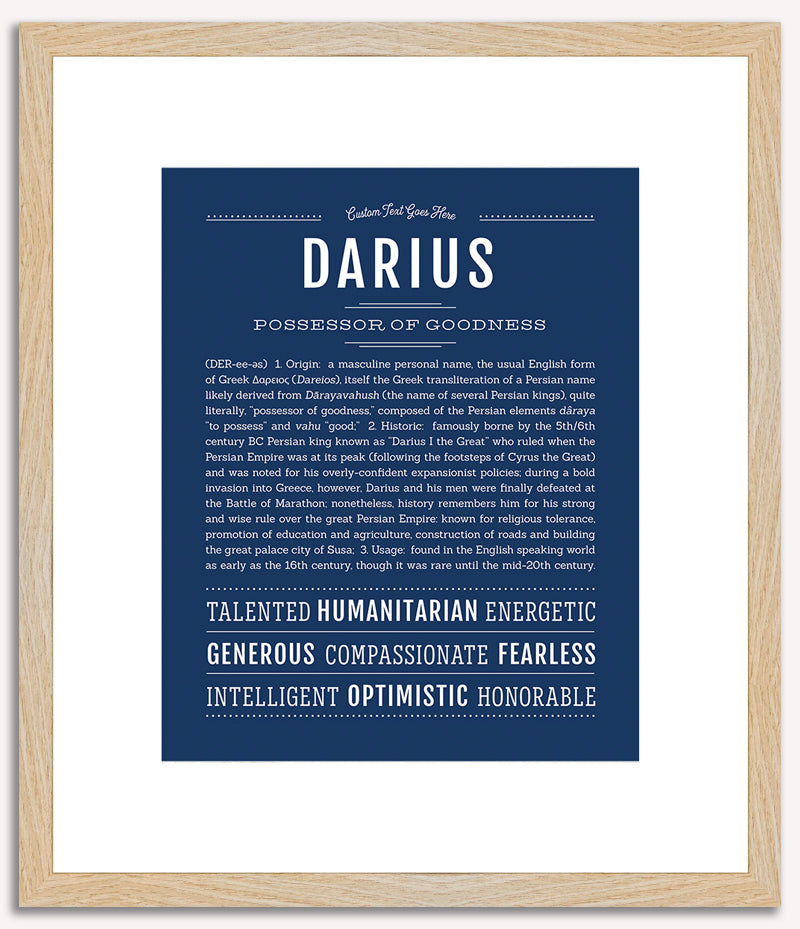 Darius | Name Art Print