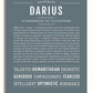 Darius | Name Art Print – Name Stories