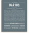 Darius | Name Art Print – Name Stories