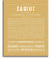 Darius Personalized Name Meaning Art Prints – Name Stories