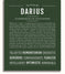 Darius Personalized Name Meaning Art Prints – Name Stories