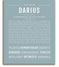 Darius | Name Art Print – Name Stories