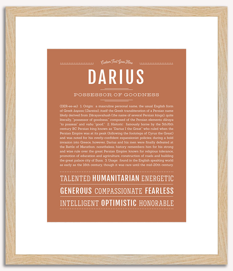 Darius | Name Art Print