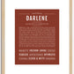 Darlene | Name Art Print