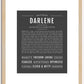 Darlene | Name Art Print