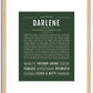 Darlene | Name Art Print