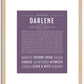 Darlene | Name Art Print