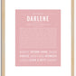 Darlene | Name Art Print