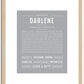 Darlene | Name Art Print