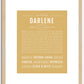 Darlene | Name Art Print