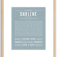 Darlene | Name Art Print